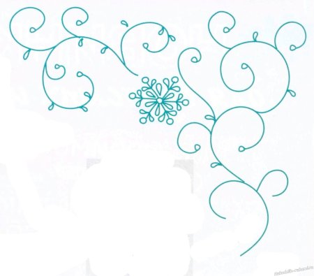 Зимние узоры легкие