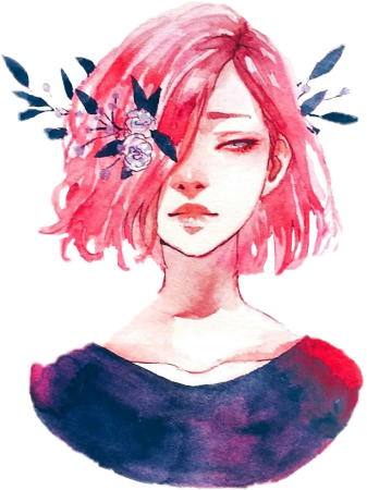 Рисование акварелью аниме