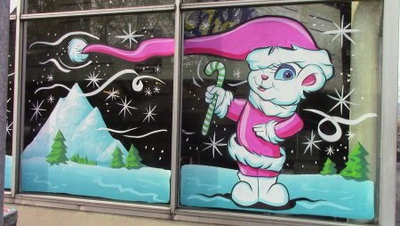 Трафарет "новогодний узор"