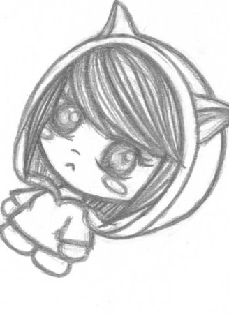 Чиби карандашом