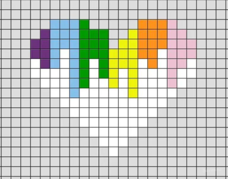 Рисунки по клеточкам для начинающих