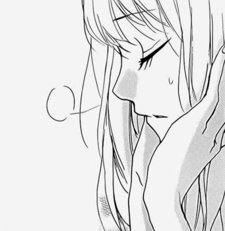 Аниме чб для срисовки