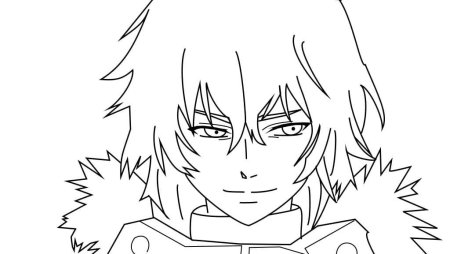 Токийский гуль раскраска тока