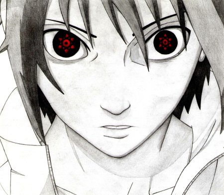 Аниме черной ручкой