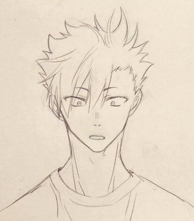 Куроо Тэцуро карандашом
