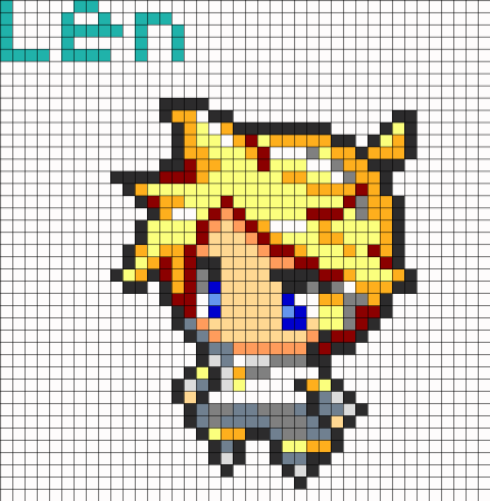 Аниме по клеткам легкие маленькие