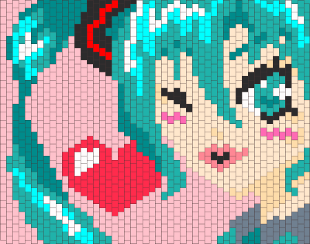 Схемы для вышивки крестиком аниме