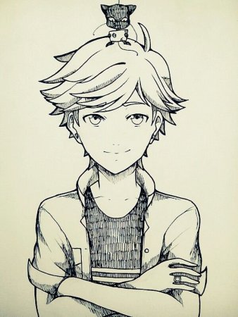 Адриан Агрест черно белый