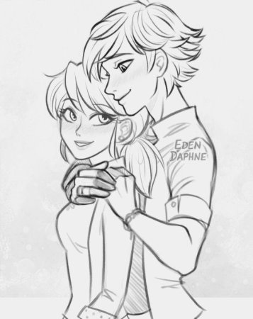 Леди баг и Эдриан любовь