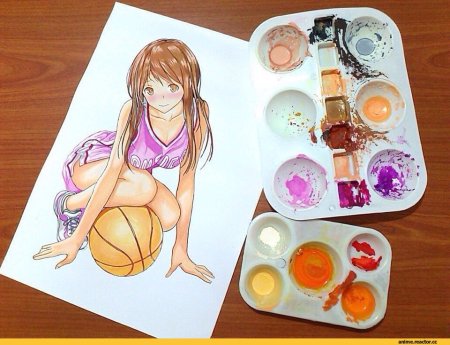 Аниме акварелью для начинающих
