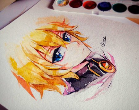 Аниме акварелью для начинающих