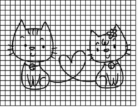 Рисунки по клеточкам в тетради для начинающих