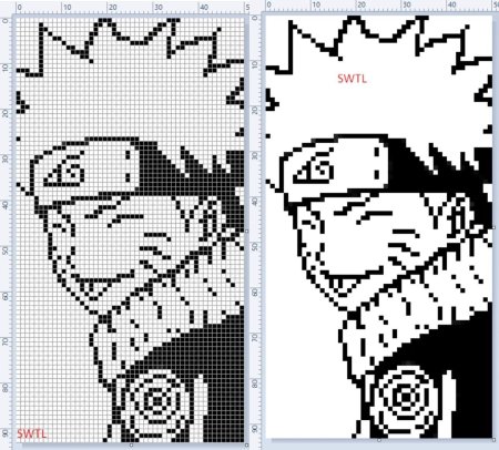 Наруто вышивка