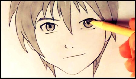 Рисунки аниме для начинающих мальчиков