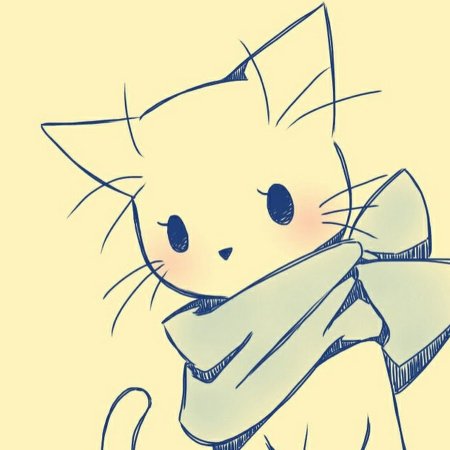 Простой аниме котик