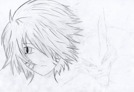 Рисунки аниме карандашом для срисовки для начинающих мальчиков