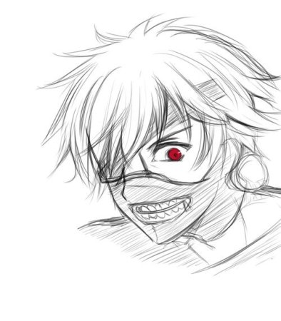 Канеки Кен для срисовки