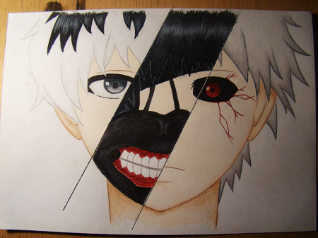 Токийский гуль для срисовки