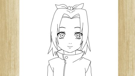 Сакура нарисовать Наруто