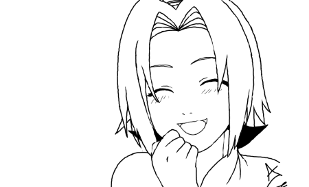 Сакура Харуно раскраска