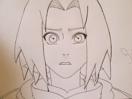 Сакура Чан для срисовки