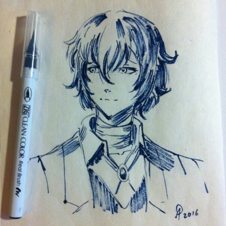 Скетчбук аниме мальчики
