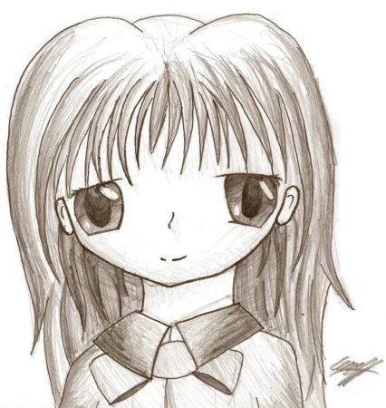 Рисунки аниме лёгкие