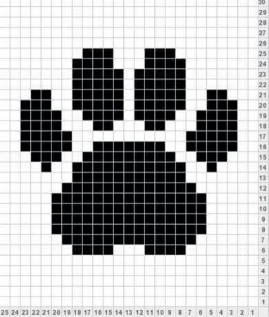 Рисунок по клеткам лёгкие маленькие черно белые