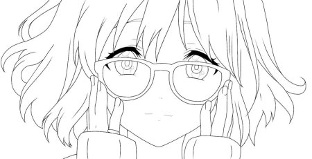 Курияма Мирай чёрно белое