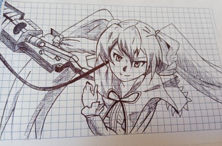 Аниме рисунки карандашом в тетради