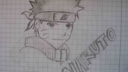 Нарисовать аниме в тетради