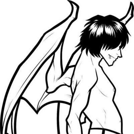 Рисунки для срисовки демоны легкие