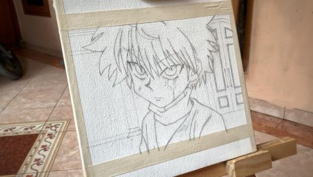 Аниме на холсте