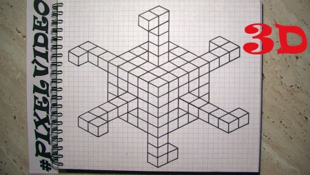 Фигуры по клеточкам в тетради