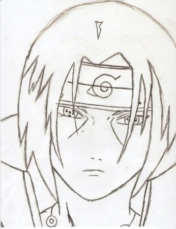 Наруто для срисовки Итачи