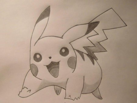 Покемон Пикачу для срисовки