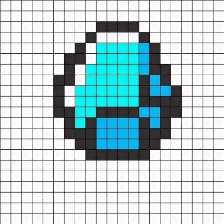 Рисунки по клеточкам из МАЙНКРАФТА