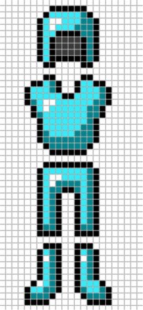 Рисунки по клеточкам из МАЙНКРАФТА