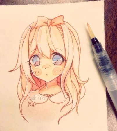 Рисунки для скетчбука аниме