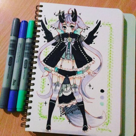 Аниме девочки для скетчбука