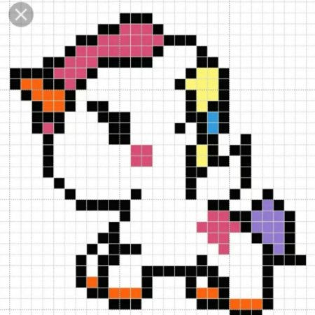 Рисунки по клеточкам животные