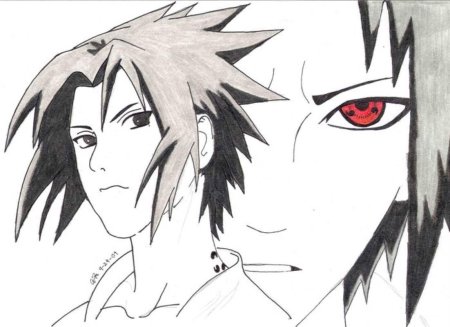 Саске для срисовки легко