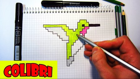 Рисунки по клеточкам оружие