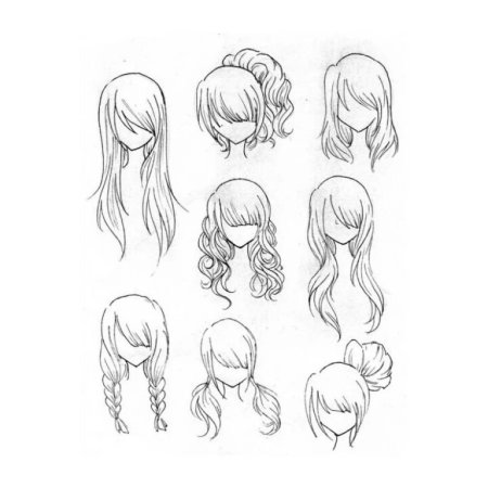Причёски для рисования