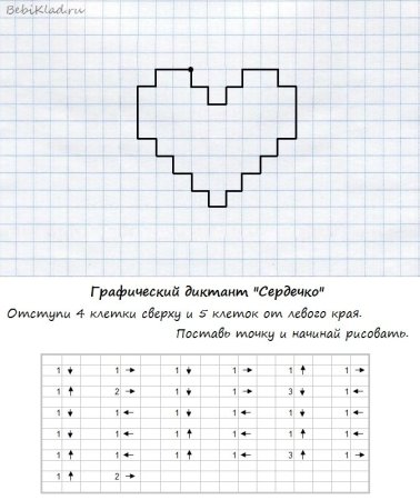 Схемы графического диктанта для дошкольников