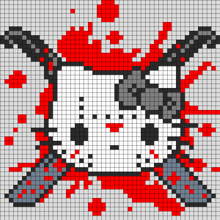 Рисунки по клеточкам Кити