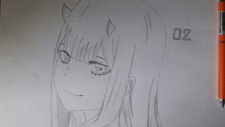 Zero two тату эскизы