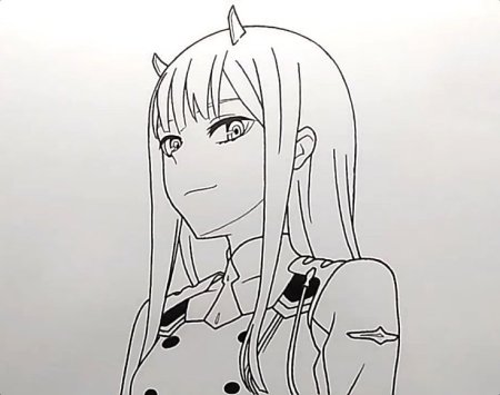 Рисунки для срисовки аниме 02