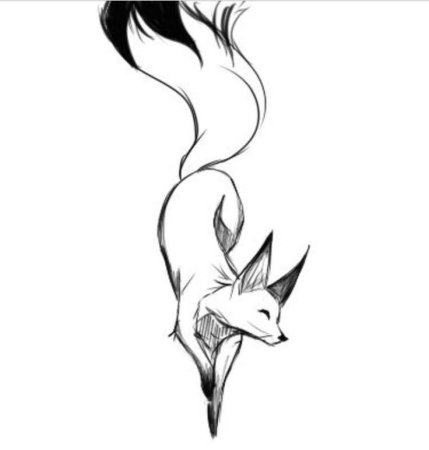 Лисы для срисовки карандашом