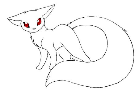 Раскраски лисы аниме